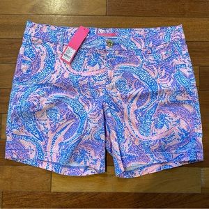 NWT Lilly Pulitzer Size 14 Women’s Shorts pink and blue
